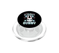 Conejo de Pascua Familiar a Juego con Flores I'm The Clarinet Bunny PopSockets PopGrip para MagSafe