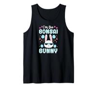 Conejo de Pascua familiar a juego floral I'm The Bonsai Bunny Camiseta sin Mangas