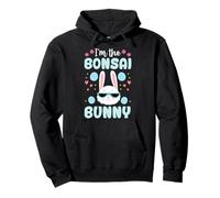 Conejo de Pascua familiar a juego floral I'm The Bonsai Bunny Sudadera con Capucha