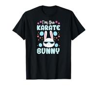Conejo de Pascua Familiar a Juego Floral I'm The Karate Bunny Camiseta