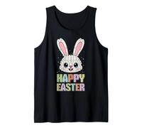 Conejo de Pascua Feliz Conejo Constructor de Bloques Constructores Camiseta sin Mangas