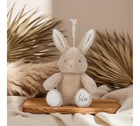 Conejo de peluche con luz y sonido de Little Dutch – opcional con nombre – Con nombre