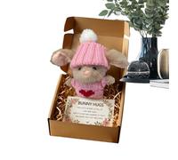 Conejo de peluche lindo - Compañero de conejo suave de felpa, juguetes para niña, niño, Navidad, día de San Valentín, interior
