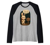 Conejo Divertido Meme - That’s Not a Good Sign Camiseta Manga Raglan