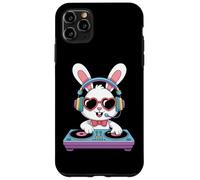 Conejo DJ Animado Tocadiscos Corazón Carcasa para iPhone 11 Pro Max