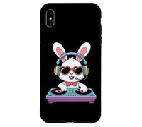 Conejo DJ Animado Tocadiscos Corazón Carcasa para iPhone XS Max