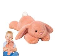 Conejo en - Bunny en con Orejas Flexibles | Colección realista de Animales Acariñosos | Decoración de Compañero Apreciado para el Dormitorio de Salón, Regalo de Conejo en Dulce relajante