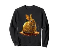 Conejo Hombre Mujer Conejito Estética Oro Miel Conejo Sudadera