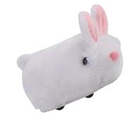 Conejo interactivo: juguete de peluche recargable para gatos con sonido, enriquecimiento de ejercicio para mascotas, juego de persecución de caza, prevención automática de obstáculos