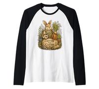 Conejo jardín Camiseta Manga Raglan