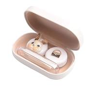 Conejo lindo Blanco Caja de lentes de contacto Caja de contenedor titular Soak Storage Eyecare Kit, B14