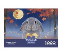 Conejo Lop Holandés 1000 Piezas De Rompecabezas para Adultos, Rompecabezas Bosque otoñal Adultos, Juego Didáctico Productos Lúdicos Creativos 70x50cm/1000pcs