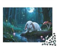 Conejo Lop Puzzle 1000 Piezas Rompecabezas Adultos Niños A Partir De 12 Años Magical Bosque Color Eón Colorido Estimulante Juego 1000pcs (75x50cm)