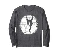 Conejo Marioneta Sombra Rock En Heavy Metal Diablo Cuernos Música Manga Larga