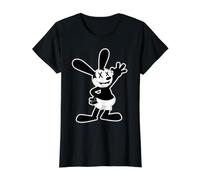 Conejo Muerto Oswald Rabbit Camiseta gráfica económica, Mujer, Negro, M