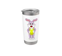Conejo Natación Traje de baño Verano Vaso térmico de acero inoxidable de doble pared