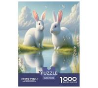 Conejo Puzzle Imposible,desafío para Adultos Entretenimiento Creativo 1000 Piezas Obra De Arte De Juego De para Adultos, Regalos A Partir De 14 Años 70x50cm/1000pcs
