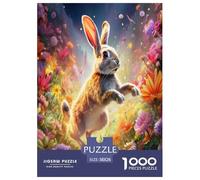 Conejo Puzzles Imposible,desafío for Adults Juego EduGatoivo 1000 Piezas Obra De Arte De Juego De para Adultos Y Niños A Partir De 12 Años 38x26cm/1000pcs