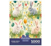 Conejo Puzzles Imposible,desafío for Adults Juego EduGatoivo 1000 Piezas Obra De Arte De Juego De para Adultos Y Niños Mayores De 12 Años 70x50cm/1000pcs