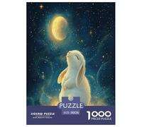 Conejo Puzzles Imposible,desafío for Adults Juego EduGatoivo 1000 Piezas Obra De Arte De Juego De para Adultos Y Niños Mayores De 12 Años 38x26cm/1000pcs