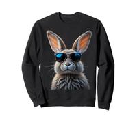 Conejo realista de Pascua con gafas de sol para hombre y niño Sudadera