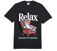 Conejo Relájate Sé Amable contigo Mismo Comfort Colors Adult Heavyweight T-Shirt
