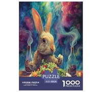 Conejo Rompecabezas Imposible,desafío para Adultos Juego EduGatoivo 1000 Piezas Obra De Arte De Juego De para Adultos Y Niños Mayores De 12 Años 38x26cm/1000pcs