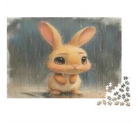 Conejo Rompecabezas Imposible,desafío para Adultos Rainy Day Juego Educativo 1000 Piezas Obra De Arte De Juego De para Adultos Y Niños A Partir De 12 Años 1000pcs (75x50cm)