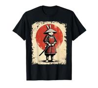 Conejo Samurai Japonés Guerrero Cultura Diseño Anime Japón Camiseta