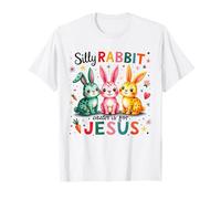 Conejo tonto Pascua es para Jesús Feliz día de Pascua cristiano Camiseta
