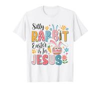 Conejo tonto Pascua es para Jesús Feliz día de Pascua cristiano Camiseta
