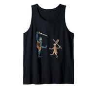 Conejo vs Caballero esgrima Marginalia medieval - MargiKnights Camiseta sin Mangas
