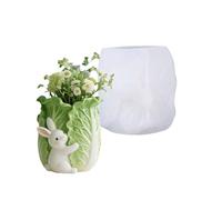 Conejo Y Silicona Macetero Forma Para Joyería De Resina Artesanía Contenedor Decorativo Vela Molde De Silicona