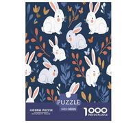 Conejo3 Puzzles Imposible,desafío for Adults Juego EduGatoivo 1000 Piezas Obra De Arte De Juego De para Adultos Y Niños 38x26cm/1000pcs