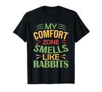Conejos Funny My Comfort Zone Huele a Conejos Camiseta