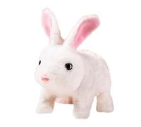 Conejos Realistas Peluche | Interactivo Pascua Conejo Figura Saltando Oídos Moviéndose Nariz Móvil | Linda Liebre Realista,Para Pascua Cumpleaños Niños Niñas Niños Hogar e Interior