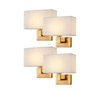 CONERY Aplique pared tela Luz suave Montaje Lámpara Lámpara pared noche Luces montadas pared hierro inoxidable Accesorios iluminación para hogar Sala Dormitorio Apliques pared Lámparas cabecera clásic