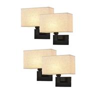 CONERY Aplique pared tela Luz suave Montaje Lámpara Lámpara pared noche Luces montadas pared hierro inoxidable Accesorios iluminación para hogar Sala Dormitorio Apliques pared Lámparas cabecera clásic