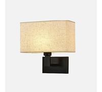 CONERY Aplique pared tela Luz suave Montaje Lámpara Lámpara pared noche Luces montadas pared hierro inoxidable Accesorios iluminación para hogar Sala Dormitorio Apliques pared Lámparas cabecera clásic