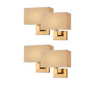 CONERY Aplique pared tela Luz suave Montaje Lámpara Lámpara pared noche Luces montadas pared hierro inoxidable Accesorios iluminación para hogar Sala Dormitorio Apliques pared Lámparas cabecera clásic
