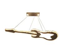 CONERY Araña LED en Forma de Guitarra Iluminación de suspensión LED Lineal Moderna Iluminación Colgante Lineal Regulable con Control Remoto, lámpara Colgante Ajustable para Cocina Dormitorio Comedor
