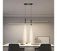 CONERY Araña Lineal 3000-6000K Lámpara Colgante Creativa Lámpara Colgante LED Minimalista Decoración Moderna para el hogar Iluminación Interior LED de Hierro Iluminación de suspensión Regulable para