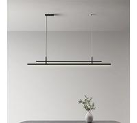 CONERY Araña Lineal Negra 3000-6000K Lámpara Colgante Creativa Lámpara Colgante LED Minimalista Decoración Moderna para el hogar Lámpara LED de Aluminio Iluminación de suspensión Regulable para