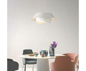 CONERY Falda creativa Lámpara colgante LED Lámpara de color crema blanca Control de pared Hogar moderno Accesorios de iluminación de suspensión LED Lámpara colgante LED de hierro Iluminación ajustable