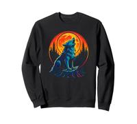 Conexión Celestial Lobo, Animal Espiritual Sudadera