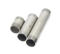 Conexión de agua BSP rosca macho pezón largo 1/8 "1/4" 3/8 "1/2" 3/4 "1" 304 adaptador de conector de instalación de tubería de acero inoxidable