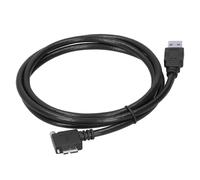 Conexión de bloqueo de tornillo para cable de cámara industrial, cable de disparo con cable Micro USB 3.0 con conector macho USB tipo B de 90
