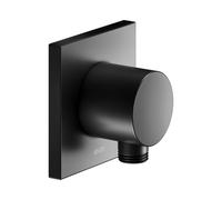 Conexión de manguera KEUCO IXMO, forma de roseta cuadrada, 59547370002, Color: Negro Mate