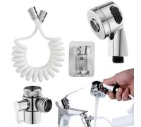 Conexión De Pulverizador De Manguera - Conexión Del Grifo | Juego De Rociador Portátil Cuenca De Cocina | Adaptador De Ducha Flexible Flexible Para Herramientas De Baño En