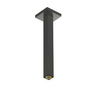 conexión de techo hansgrohe E, 30 cm, 24339340, Color: Cromo negro cepillado